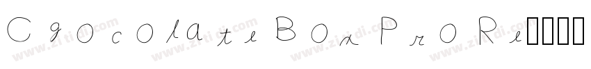 Chocolate Box Pro Re字体转换
